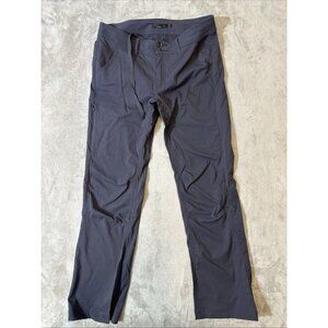 prAna Womens Hiking Pants Roll Tab Nylon Gray Size 8